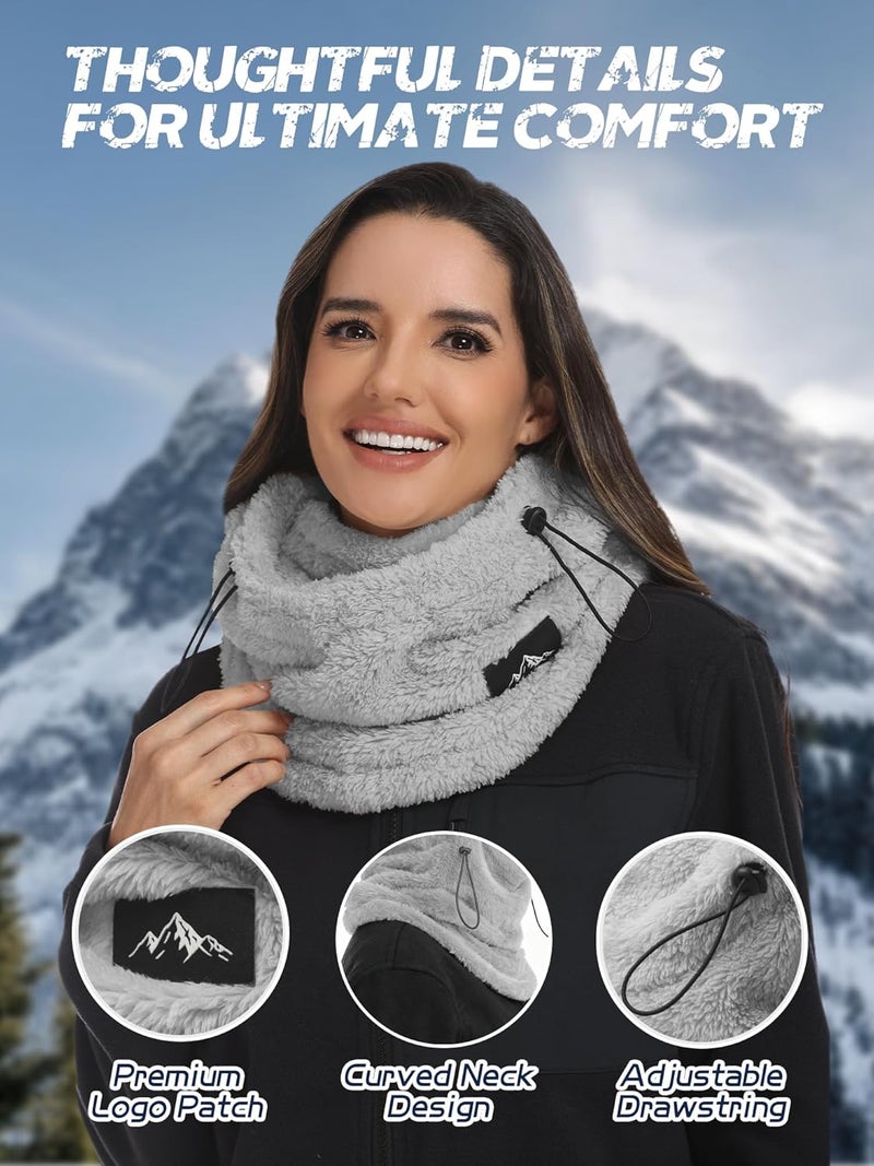 Bagavs Ski Mask Balaclava for Women Men Windproof Fleece Winter Face Mask Cold Weather Hat Neck Warmer - Image 5